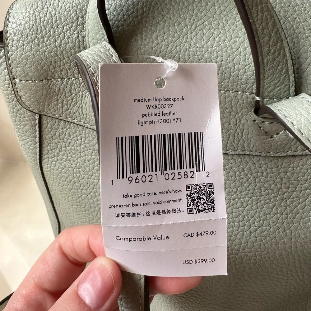 Seafoam green 🐚 Kate Spade backpack purse